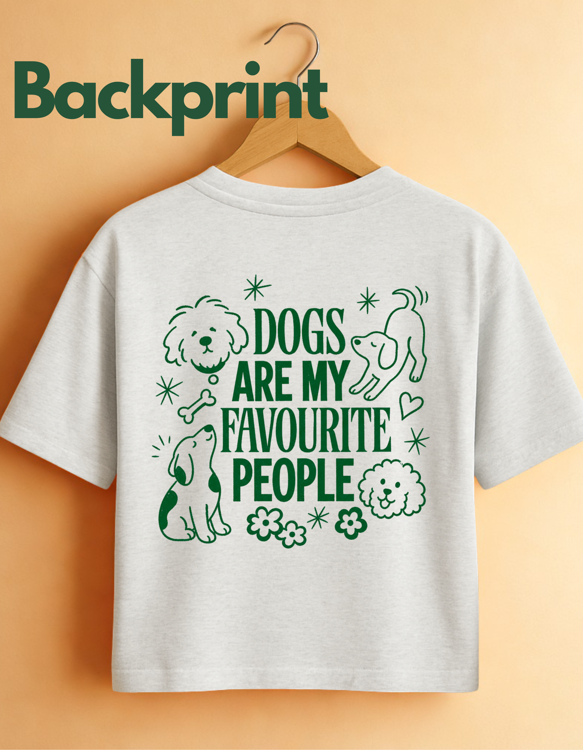 Dogs are my favorite people – Ladies' organic cotton t-shirt for dog lovers