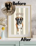 Peronalisiertes Hundeposter - individuelles Haustierportrait