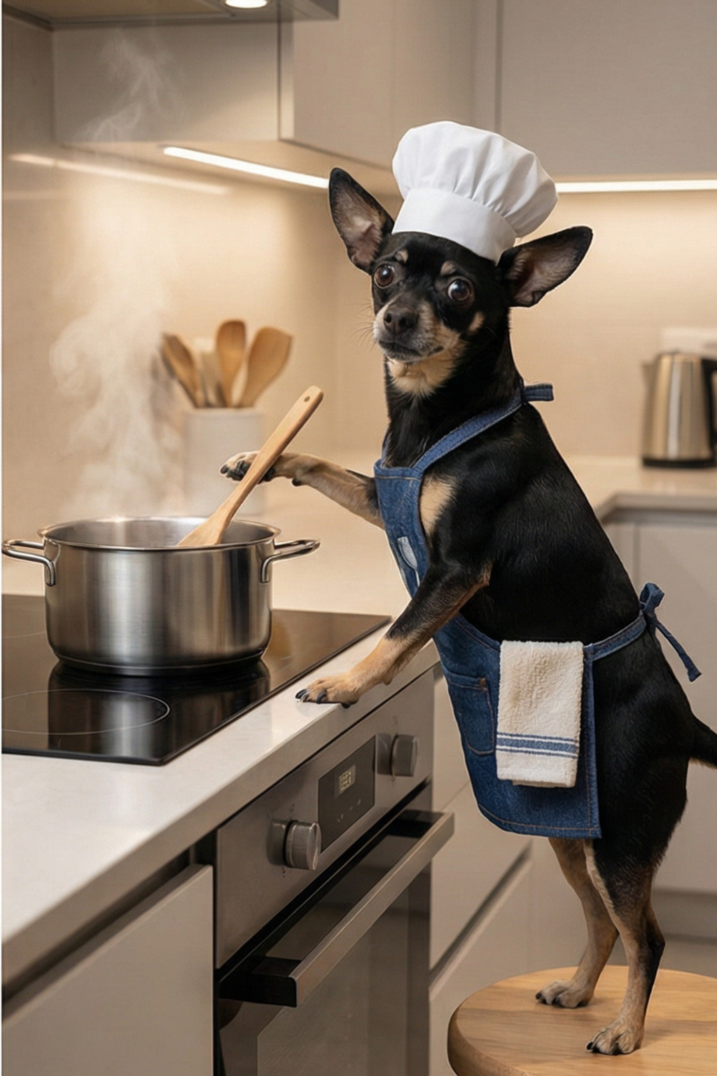 Personalisiertes Hundeposter, individualisiertes Haustierportrait -  Küchen Edition